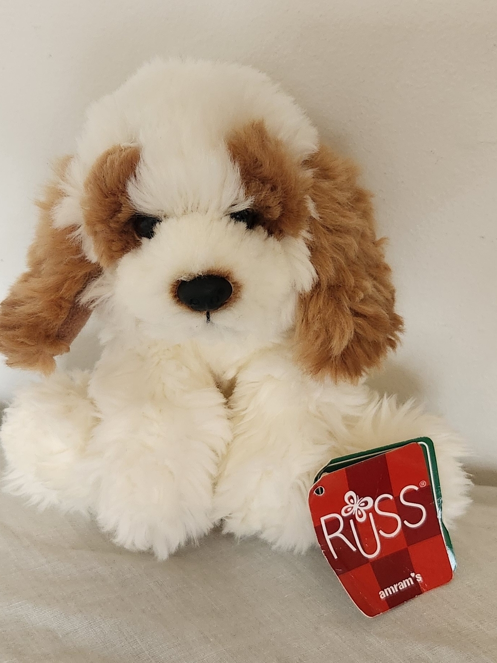 Russ 'Puddin' Cockapoo Cocker Spaniel Soft Stuffed Animal Like New w/ Tags
